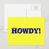 Howdy! Postkarte (Vorne/Hinten)