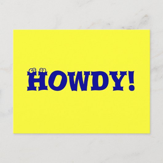 Howdy! Postkarte (Vorderseite)