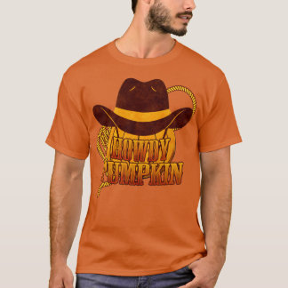 Howdy Pumpkin Cowboy Bohemischer Western Halloween T-Shirt