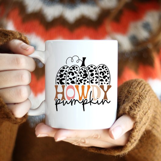 Howdy Pumpkin Fall Kaffeetasse