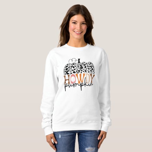 Howdy Pumpkin Fall Sweatshirt (Vorne ganz)
