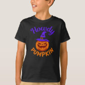 Howdy Pumpkin Halloween T - Shirt (Vorderseite)