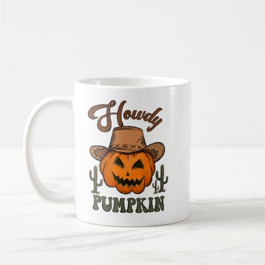 Howdy Pumpkin Kaffeetasse (Links)