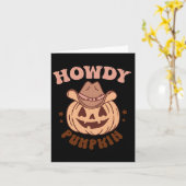 Howdy Pumpkin Karte (Gelbe Blume)