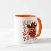 Howdy Pumpkin Retro Halloween Tasse (VorderseiteRechts)