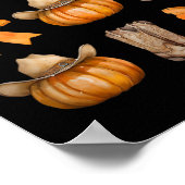 Howdy Pumpkin Western Fall Coquette Bow Thanksgivi Poster (Ecke)