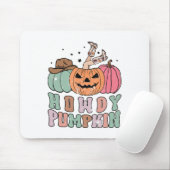 Howdy Pumpkin Western Fall Rodeo Halloween Mousepad (Mit Mouse)