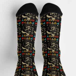 Howdy Putos Funny Skull Retro Vintag Socken
