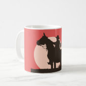 Howdy Ranch Cowboy Horse Western Kaffeemaschine Ta Kaffeetasse (Vorderseite Links)