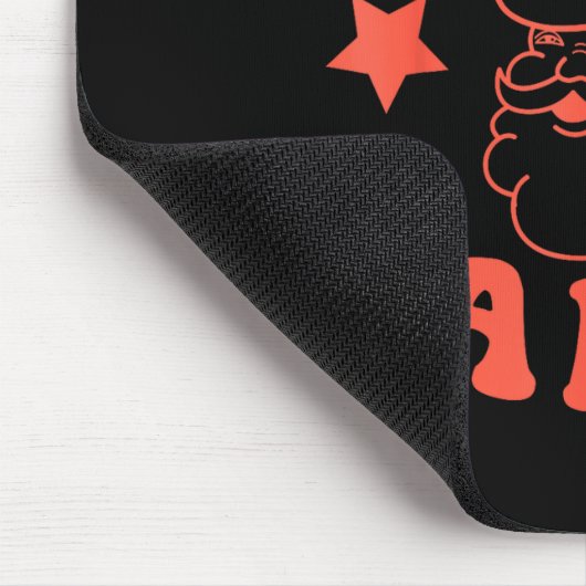 Howdy Santa Claus Retro Groovy Cowboy Western Chri Mousepad (Ecke)