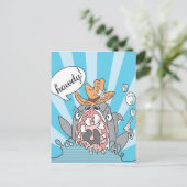 Howdy Shark Postcard Postkarte (Stehend Vorderseite)