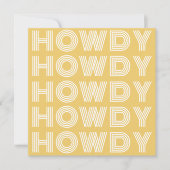 Howdy Southern Charm Greetings Card Karte (Vorderseite)