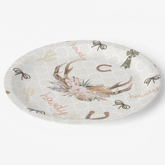 Howdy Tellers Pappteller (Schrägansicht)