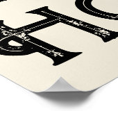 Howdy Typografy Western Wall Ranch Cabin Zuhause Poster (Ecke)