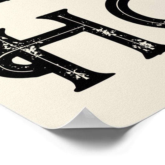 Howdy Typografy Western Wall Ranch Cabin Zuhause Poster (Ecke)