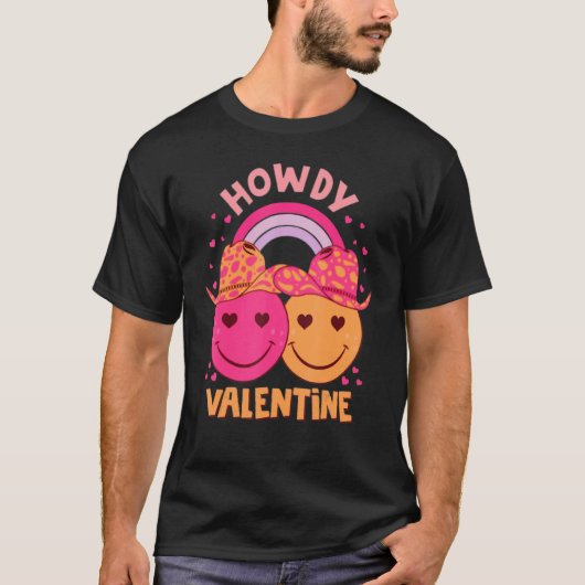 Howdy Valentine 2023 Matching Couple Costume T-Shirt (Vorderseite)