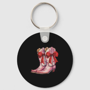 Howdy Valentine Coquette Cowgirl Stiefel Frauen We Schlüsselanhänger