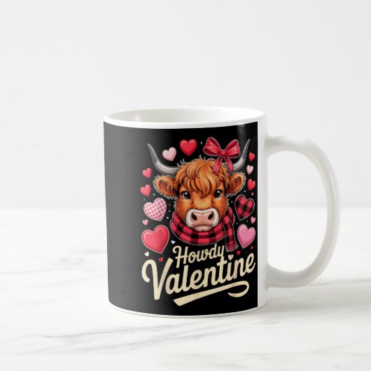 Howdy Valentine Cow Love Outfit For Couples And Af Kaffeetasse (Rechts)