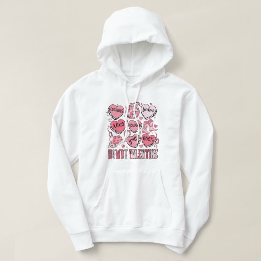 Howdy Valentine Hoodie (Design vorne)