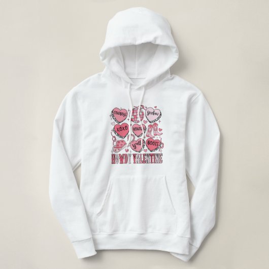 Howdy Valentine Hoodie (Design vorne)