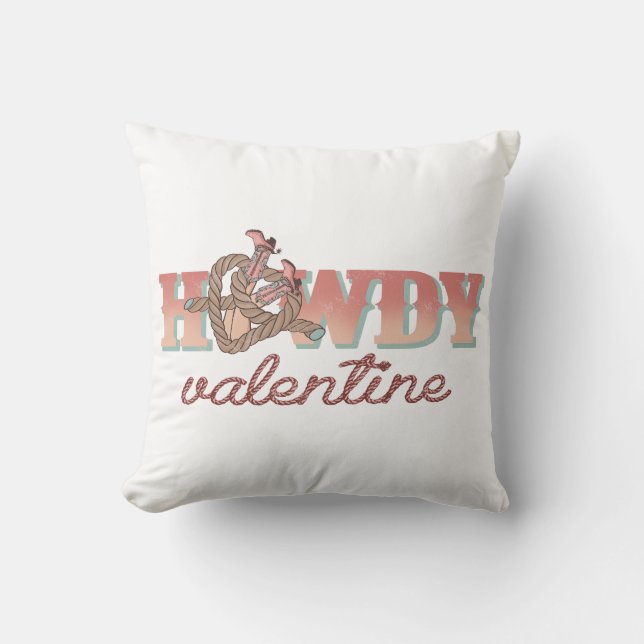 Howdy Valentine Kissen (Vorderseite)