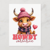 Howdy Valentine Postkarte (Vorderseite)