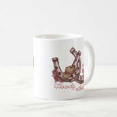 Howdy Valentine Western Horseshoes Kaffeetasse (VorderseiteRechts)