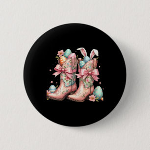 Howdy Western Osterbunny Coquette Cowboy Boots E Button