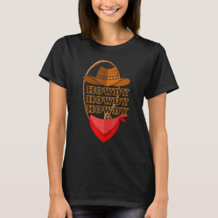 Howdy Western Rodeo Vintage Country Southern Cowgi T-Shirt
