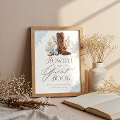 Howdy Wild Western Baby Boy Showbook Gästebuch