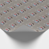 Howdy Winter Cowboy Snowman Geschenkpapier (Ecke)