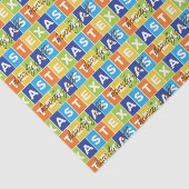 Howdy Y'all Colorful Texas Seidenpapier (Ausschnitt)