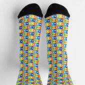 Howdy Y'all Colorful Texas Socken (Oben)