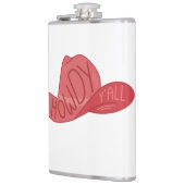 Howdy Y'all Cowboy/Cowgirl Hat Pink Artwork Flachmann (Links)