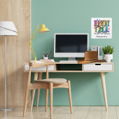 Howdy Y'all Girls Western Quadratische Wanduhr