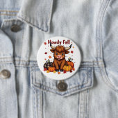 Howdy Y'all Herbst Moo Cow Daimler Pumpkin Button (Beispiel)