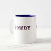 Howdy Zweifarbige Tasse (Vorderseite Links)