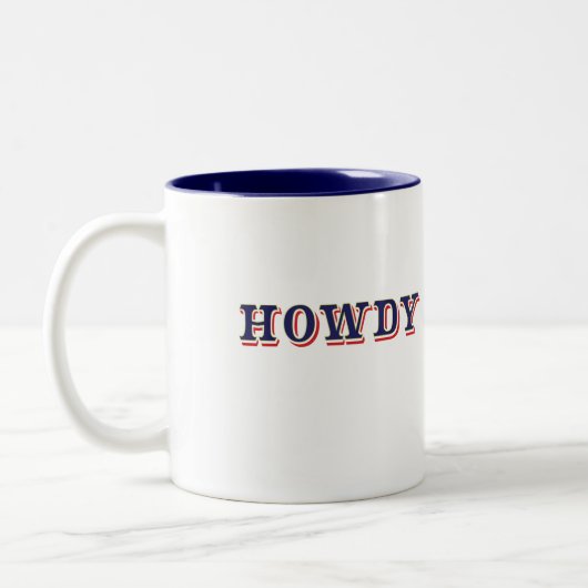 Howdy Zweifarbige Tasse (Links)