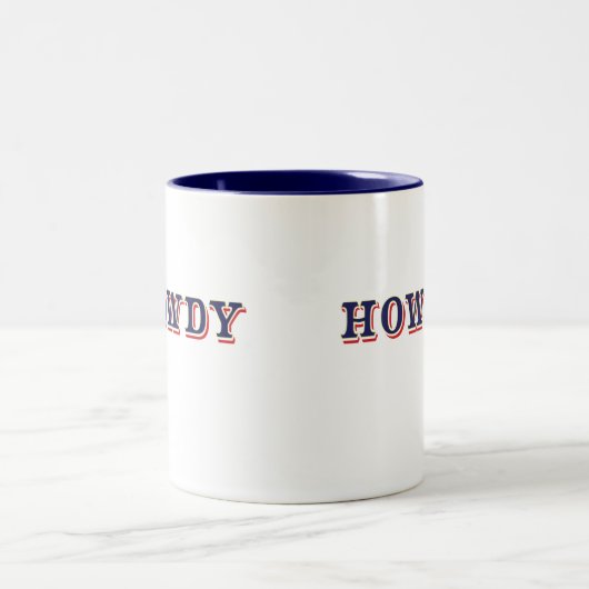 Howdy Zweifarbige Tasse (Mittel)