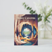 Howe Caverns New York Postkarte (Stehend Vorderseite)