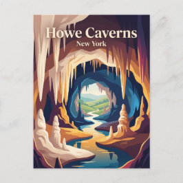 Howe Caverns New York Postkarte