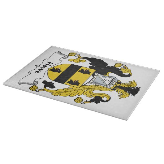 Howe Familienwappen Schneidebrett (Ecke)