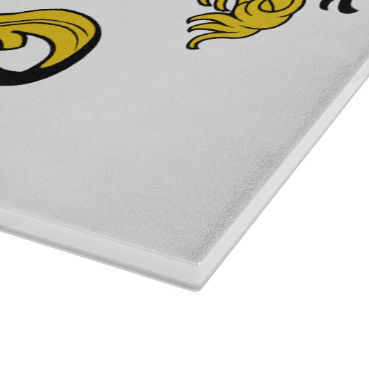 Howe Familienwappen Schneidebrett (Ecke)