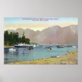 Howe Sound View von Gewerkschaft Steamer auf der I Poster (Vorne)
