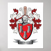 Howell-Familienwappen-Wappen Poster (Vorne)
