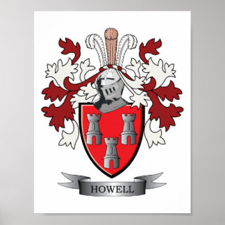 Howell-Familienwappen-Wappen Poster