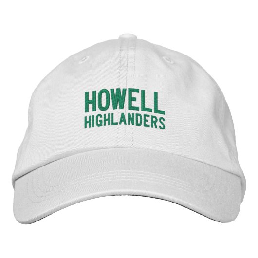 Howell High School bestickter Baseballhut Bestickte Baseballkappe (Vorderseite)