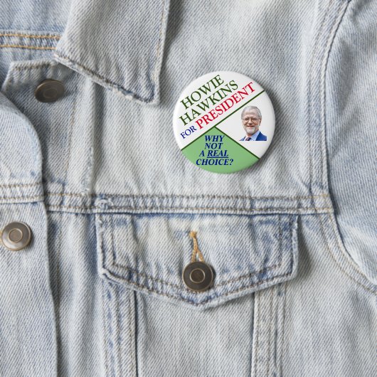 Howie Hawkins für Präsident 2020 Button (Beispiel)
