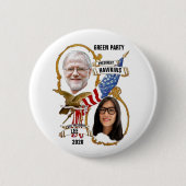 Howie Hawkins / Jia Lee 2020 Button (Vorderseite)