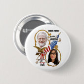 Howie Hawkins / Jia Lee 2020 Button (Vorne & Hinten)